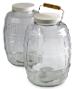 (2) darabos 10 literes üvegpalack készlet, PTFEbélésű kupakokkal