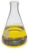 Flask, Erlenmeyer, glass w/screw cap, 500 mL