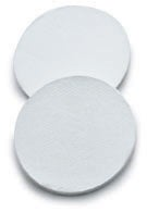 Filter paper, glass fiber, extra thick, pore size 1 µm, diameter 47 mm, 100/pk