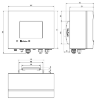 ORBISPHERE 410 Vezérlő LDO érzékelőhöz, falra szerelhető, 90-240 V AC, RS