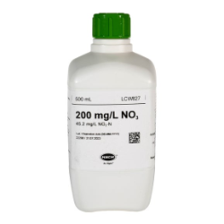 Nitrát standard, 200 mg/L NO₃ (45,2 mg/L NO₃-N), 500 mL