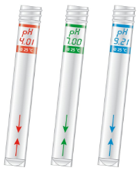 Sension+ 3x10 mL nyomtatott cső pH kalibráláshoz, hordozható műszerekhez
